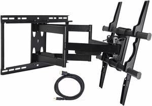 VideoSecu Full Motion TV Wall Mount for most 40-88" Samsung Sharp VIZIO LG LCD LED HDTV with VESA 684x400/ 600x400mm/ 400x400, loading 135lbs BCL