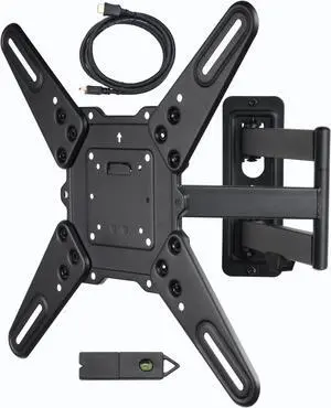 VideoSecu Heavy Duty Tilt Swivel TV Wall Mount for most 26 29 32 37 39 40 43 46 48 50 55" LCD LED UHD HDTV with loading 88lbs, Max VESA 400x400mm, long extension 20" bxp