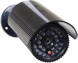 VideoSecu CCTV Dummy Surveillance Camera Fake Infrared IR LED Light Home Security Bullet with Blinking Flashing Light Indoor BZX