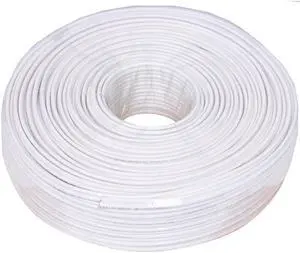 VideoSecu 300ft Siamese Cable RG59/18/2 Coax Bare Copper Video Power Security Camera Wire Cord CCTV Surveillance AA1