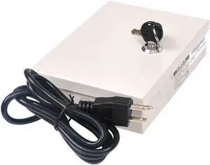 VideoSecu 9 CH CCTV Security Camera Distributed Power Supply Box CCTV 12V DC Key Lock Surveillance 1t9