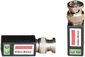 VideoSecu One Pair of Mini Passive Video Baluns Camera Network Transceiver for CCTV Cat5 Cable 1RU