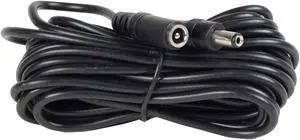 VideoSecu 15ft 12V DC Power Adapter Cable Pigtail Plug Extension Wire Cord 2.1mm x 5.5mm for Security Surveillance CCTV Camera W1U