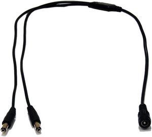 VideoSecu 3 Pack of  Female to 2 Male 2.1mm Power Plug Splitter Cable CCTV for Home Surveillance Security Camera B0H