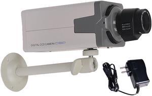 VideoSecu Box Security Camera 3.5 - 8mm Lens Built-in 1/3'' Sony CCD 700TV Line with Power Supply & Mount for CCTV Home DVR Surveillance System 1DV