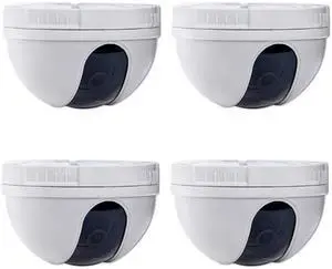 VideoSecu 4 Indoor CCD Security Camera 420TVL 3.6mm Wide Angle Lens Dome for CCTV Home DVR Surveillance System AE1