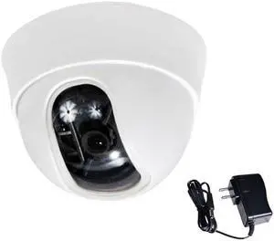 VideoSecu CCTV Home Dome Security Camera Built-in 1/3" Sony Effio CCD 600 TVL High Resolution 3.6mm Wide Angle View Lens with Power Supply for DVR Surveillance System aa8