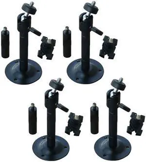 VideoSecu 4x Universal 2" - 6" Tilt Adjustable Metal Wall Ceiling Video Camera Mount Bracket for CCD Surveillance CCTV Security Camera bmf