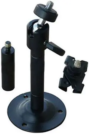 VideoSecu Universal 2" - 6" Tilt Adjustable Metal Wall Ceiling Video Camera Mount Bracket Black for CCD Surveillance CCTV Security Camera bmb