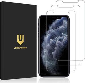 UNBREAKcable 3-Pack Screen Protector for iPhone 11 Pro/iPhone XS/iPhone X, Double Shatterproof Tempered Glass [Easy Installation Frame] [9H Hardness] [HD Clear] [Case Friendly] for iPhone 5.8 inch