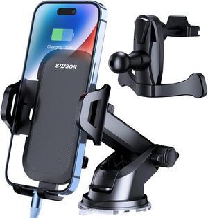 WixGear Universal Dashboard Curved Phone Car Suction Mount Holder for