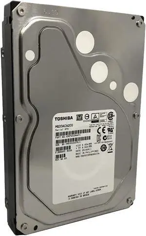 TOSHIBA MG03ACA200 2TB 7200 RPM 64MB Cache SATA 6.0Gb/s 3.5" Enterprise Hard Drive
