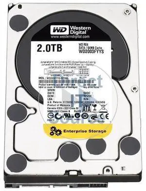 WD2003FYYS Western Digital 2TB 7200RPM 3Gbps 3.5" SATA HDD Hard Drive