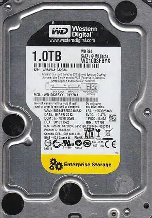 WD RE WD1003FBYX 1 TB 3.5" Internal Hard Drive