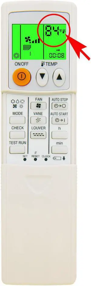 Replacement Remote Control for Mitsubishi Electric AC Air Conditioner PLFY-EP15NEMU-E PLFY-EP18NEMU-E PLFY-EP18NEMU-E1 PLFY-EP24NEMU-E PLFY-EP30NEMU-E PLFY-EP36NEMU-E PLFY-EP48NEMU-E