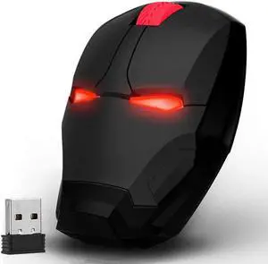 Mikayoo Ergonomic Wireless Mouse, Cool Mice 2.4G Portable Mobile Computer Mouse with USB Nano Receiver for Notebook, PC, Laptop, Computer, MacBook, Responds up to 50 ft