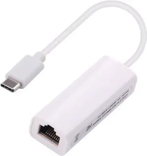USB Type-C to RJ45 Female OTG 100Mbps Fast Ethernet Network Adapter Compalite with Tablet PC/Laptop (Windows Mac OS X Linux) Raspberry Pi and Some Android Devices(TV Box .ect) (Type-C)