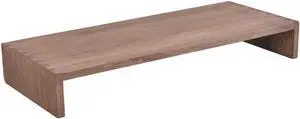Monitor Stand Wooden -Desk stand wood for Computer / Laptop/ TV Printer - Monitor Arms & Stands Desk Riser for Office Organizers -Desktop Workspace (59 Dark Brown)