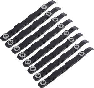 8 Pack Chassis Hard Drive Mounting Plastic Rails Chassis Hard Drive Rails Black