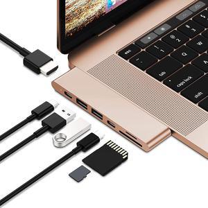 USB C Hub for MacBook Pro Air 13 15 inch M1 2022/2021-2018, MacBook Adapter with 4K HDMI, 100W PD, 40Gbps TB3 5K@60Hz, USB-C, 2 USB 3.0 and SD/Micro Card Readers