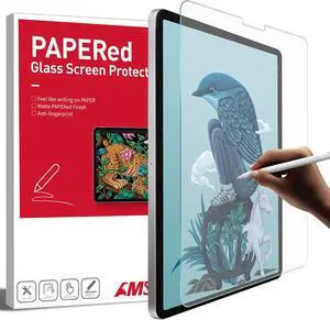 [2+1 Pack] Matte Glass/Papered Screen Protector Compatible with iPad Air 4th Generation 10.9", iPad Pro 11 2021/2020/2018 [Install Frame] Bubble Free/Anti Glare/Fingerprint Free