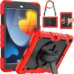Case for iPad 9th/8th/7th Generation, iPad 10.2 inch Case 2021 2020 2019, Shockproof Protective Stand Case for iPad 9/8/7