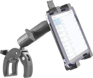 iBOLT TabDock Bizmount Clamp Heavy Duty Post/Pole Mount for Stationary Bikes, Gym Equipment, Treadmills, Ellipticals, Carts, Wheelchairs, Hospital Patient Care Etc. for All 7-10 inch Tablets