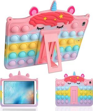 for iPad Mini 5 Case iPad Mini 4 Case with Kickstand for Girls Women Silicone Fidget Bubble Case Cute Pop Protective Holder Tablet Cover for iPad Mini 5th 4th Generation 7.9 inch