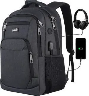 Backpack for Men and Women 17.3 inch School Backpack for Teens Travel Laptop Backpack with USB Charging port for Business College Travel