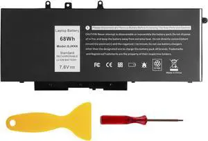 Futurebatt 68Wh GJKNX Battery Replacement for Dell Latitude 5480 5580 5280 5288 5488 5490 E5280 E5288 E5480 E5580 Series.p/n:Battery GJKNX, GD1JP, 0GD1JP, DY9NT, 0DY9NT, 5YHR4, 451-BBZG