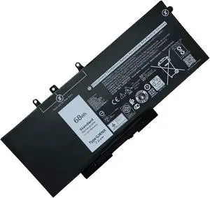 New GJKNX Replacement Laptop Battery for Dell Latitude 5580 5480 5590 5490 5280 E5480 E5580 E5490 E5590 Precision 15 3520 3530 Series 7.6V 68Wh 8500mAh Battery