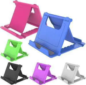 YENIE 6PACK Desktop Cell Phone Stand Holder, Portable Universal Desk Stand for All Mobile Smart Phone Tablet Display, Welcome to consult