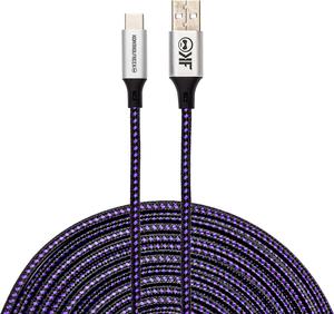 KontrolFreek USB Type-A to USB Type-C 12ft (3.6m) Ultra-Strong Cable, USB A-C Charger Cord Compatible with PlayStation 5, Xbox Series X|S, Nintendo Switch, S10/S10e/S9/S8, Note 10 9 8, Plus/S8+