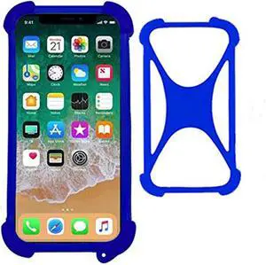 Universal Smart Phone Bumper Case Elastic Soft Silicone Cover for 5.2 Phones Size 4 to 6.5 inch Case (Blue) Universal Smart Phone Bumper Case Elastic Soft Silicone Cover for 5.2 Phones Size 4 to 6.5 inch Case (Blue)