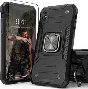 for iPhone Xs Case with Screen Protector Shock Absorption Heavy Duty Drop Test Case with Car Mount Kickstand Lightweight Protective Phone Case for iPhone X/XS 5.8 Inch Black for iPhone Xs Case with Screen Protector Shock Absorption Heavy Duty Drop Test Case with Car Mount Kickstand Lightweight Protective Phone Case for iPhone X/XS 5.8 Inch Black