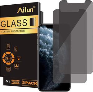 Ailun Privacy Screen Protector for iPhone 11 ProiPhone XsiPhone X 58Inch 2Pack Anti Spy Private Case Friendly Tempered Glass Black Welcome to consult