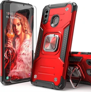 for Galaxy A20 Case with Screen Protector Shockproof Drop Test Slim Fit Cover with Car Mount Kickstand Lightweight Protective Cover for Galaxy A20/A30 Red for Galaxy A20 Case with Screen Protector Shockproof Drop Test Slim Fit Cover with Car Mount Kickstand Lightweight Protective Cover for Galaxy A20/A30 Red