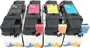 Ennovor Replacement Toner Cartridge for Xerox Phaser 6500 Workcentre 6505 ( Black 106R01597, Yellow 106R01596, Magenta 106R01595, Cyan 106R01594, 4-Pack)