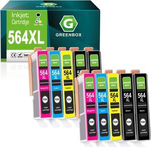 GREENBOX Compatible Ink cartridges Replacement  564XL 564 XL  DeskJet 3520 3522 Officejet 4620 Photosmart 5520 6510 6515 6520 7520 7525 D7560 (4 Black 2 Cyan 2 Magenta 2 Yellow)