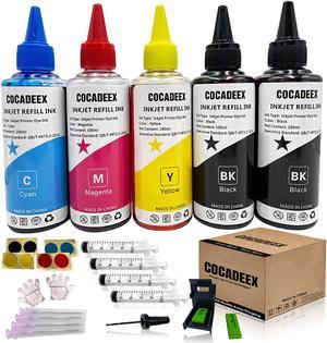 COCADEEX 500ml Ink Refill Kit Compatible with Ink Cartridges PG-275 CL-276 PG-245 CL-246 PG-245XL CL-246XL 275XL 276XL 245XL 246XL PG-210 CL-211 PG-243 CL-244