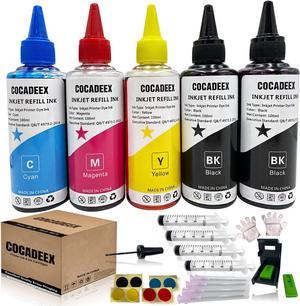 COCADEEX 500ml Ink Refill Kit Compatible with Ink Cartridge PG-260 CL-261 PG-240 CL-241 PG-260XL CL-261XL PG-240XL CL-241XL 240 241 240XL 241XL PG-40 CL-41