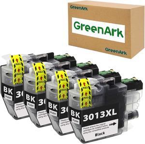 GREENARK Compatible Ink Cartridge Replacement for Brother LC3013 LC 3013XL Black High Yield Ink Cartridges 4 Pack LC3013 BK Work for Brother MFC-J491DW MFC-J497DW MFC-J690DW MFC-J895DW Printers