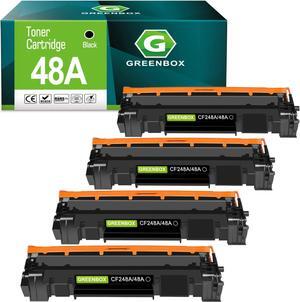 GREENBOX Compatible Toner Cartridge Replacement  CF248A 48A for Pro M15w M15a M16a M16w MFP M28w M28a M29a MFP M29w 248A Printer (4 Black)