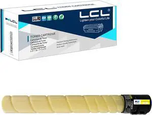 LCL Compatible Toner Cartridge Replacement for Konica Minolta TN514Y TN-514Y TN324Y TN-324Y TN514 TN-514 TN324 TN-324 A8DA230 A9E8230 High Yield Bizhub C458 C558 C658 C258 C308 C368 (1-Pack Yellow)