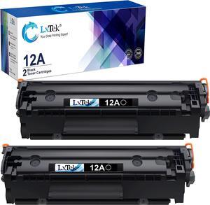 LxTek Compatible Toner Cartridge Replacement  12A Q2612A Compatible with Laserjet 1012 1022 1020 1018 1022N 1010 3015 3050 3030 3052 3055 M1319F Printers (2 Black, High Yield)