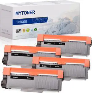 MYTONER Compatible Toner Cartridge Replacement for Brother TN660 TN-660 TN630 TN-630 For HL-L2300D DCP-L2540DW MFC-L2700DW MFC-L2740DW HL-L2380DW HL-L2320D HL-L2340DW HL-L2360DW Printer(Black, 4-Pack)