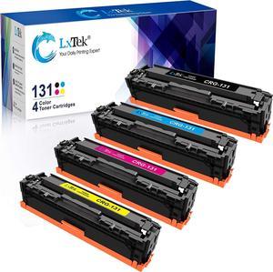 LxTek Compatible Toner Cartridges Replacement for Canon 131 131H to use with LBP7110Cw MF624Cw MF628Cw MF8280Cw Printer (Black, Cyan, Magenta, Yellow, 4 Pack)