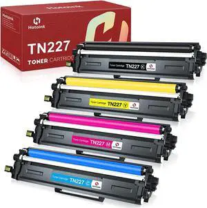 HOTOINK Compatible Toner-Cartridge Replacement for Brother TN227 TN227BK TN-227 TN223 TN223BK for HL-L3290CD HL-L3210CW HL-L3230CDW MFC-L3770CDW MFC-L3750CDW Toner (TN227BK/C/M/Y High Yield, 4 Pack)