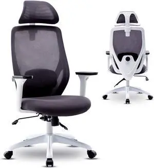 Ergonomic Gaming Chair - Mesh Chair Heavy Duty Office Chair - Adjustable Headrest and Armrest - Home Office Chair with Tilt Function and Position Lock