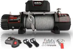 12V Wireless Steel Cable 13000LBS/5897KGS Electric Winch for 4WD 4x4 Off Road Vehicle Boat Truck